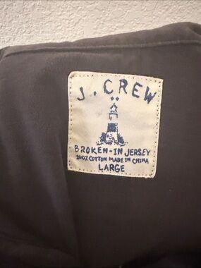 J. Crew Short Sleeve Tee in Charcoal Gray